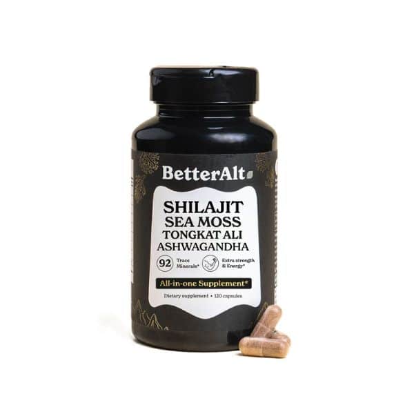 BetterAlt Shilajit SeaMoss Capsules (All-In-One)