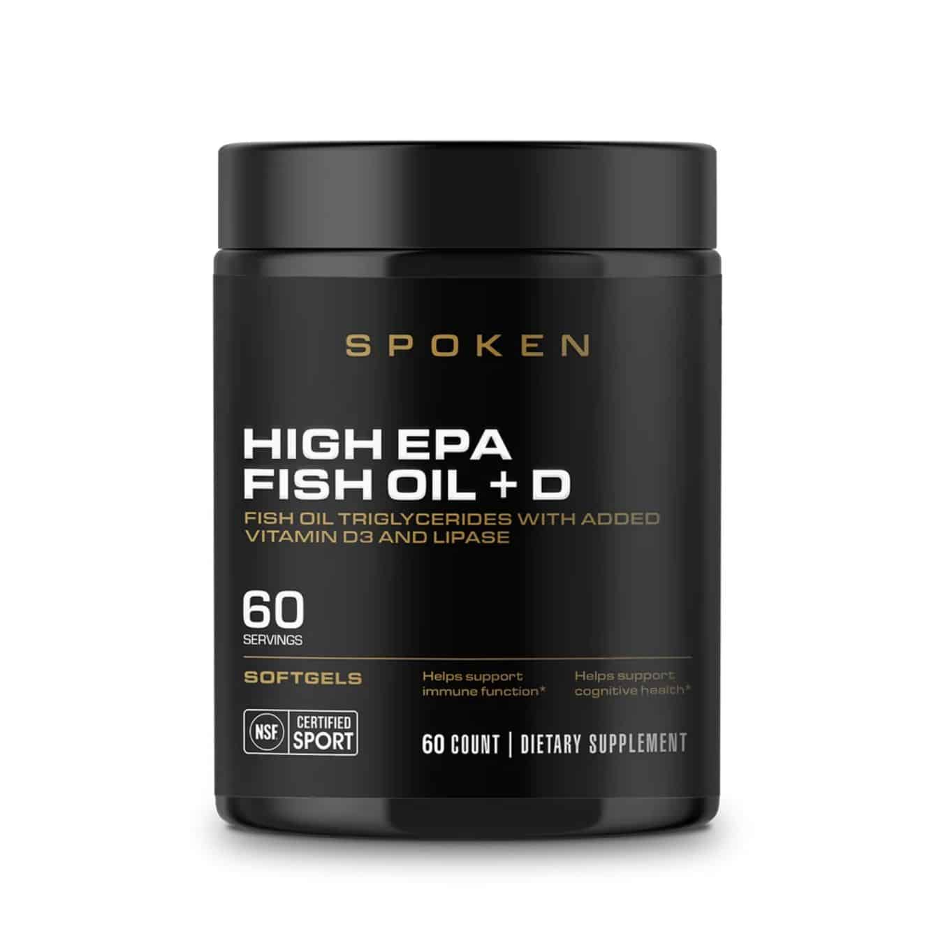 Spoken Nutrition High EPA Fish Oil +D